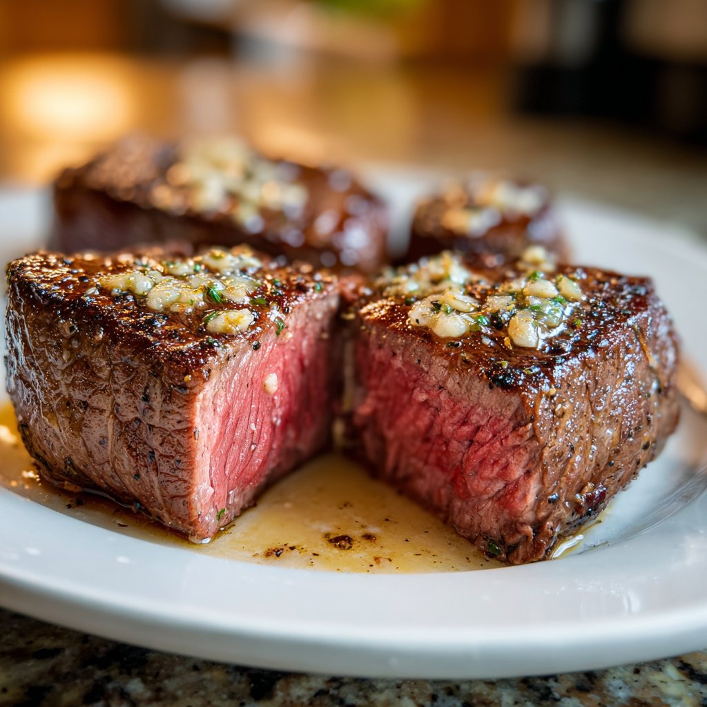 Filet Mignon with Garlic Butter