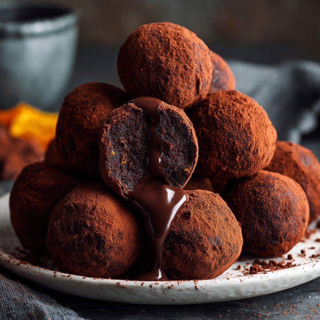 Dark Chocolate Orange Truffles
