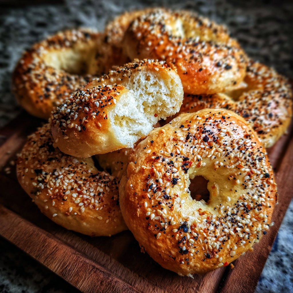 Soft Yogurt Bagels In The Oven