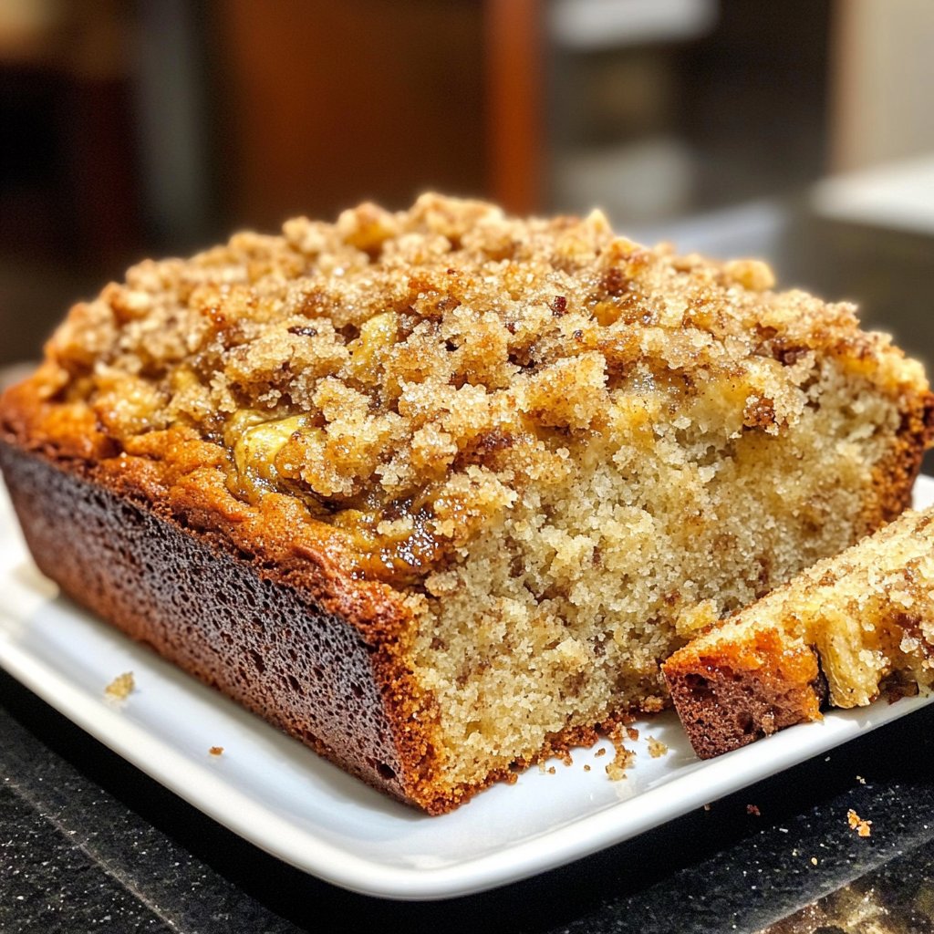 Banana Bread with Brown Sugar Streusel Recipe