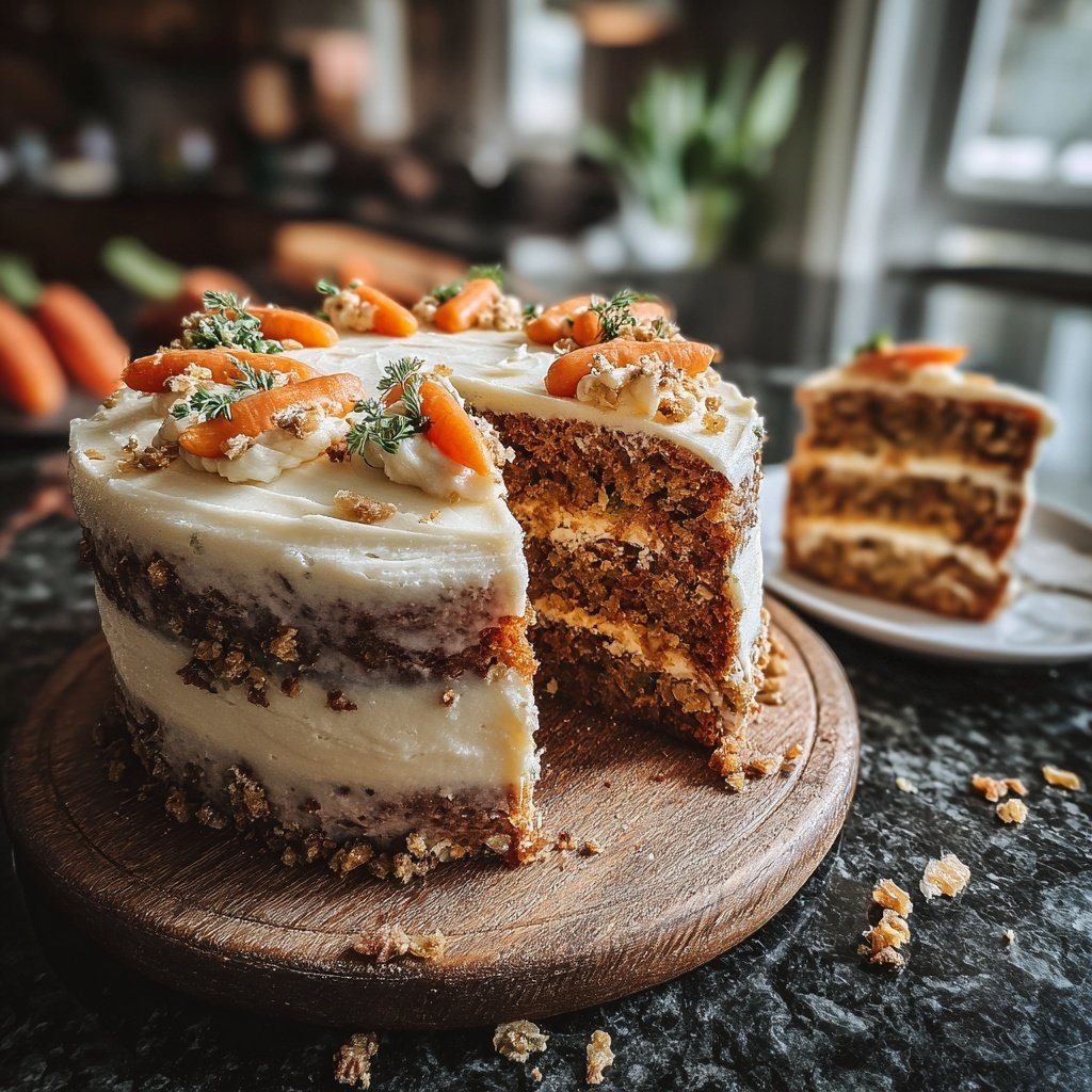 Light Spring Carrot Cake