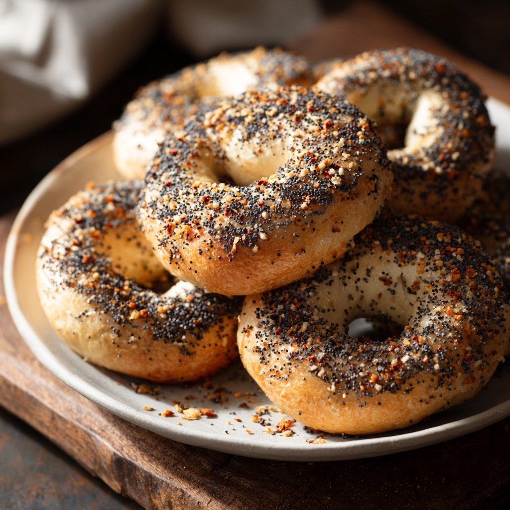 Protein Bagels With Poppy Seeds