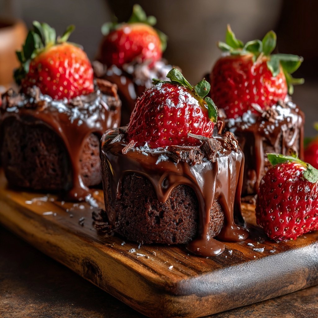 Chocolate Covered Strawberry Dessert Shooters