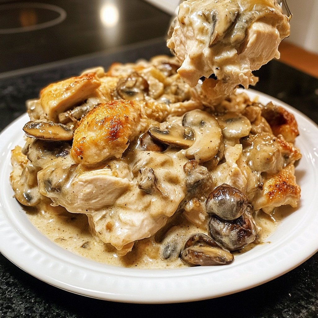 Creamy French Style Chicken Casserole a la Normande