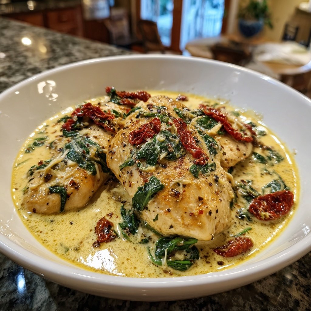 Creamy Tuscan Chicken Skillet